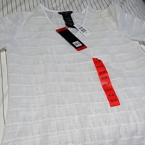 White mesh bathing suit cover